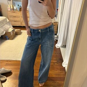Kut from the Kloth Blue Flare Wide Leg Jeans